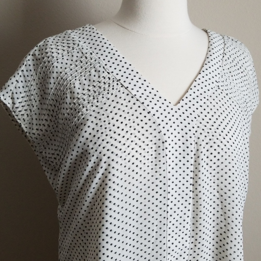 Converse brand star polka dot blouse